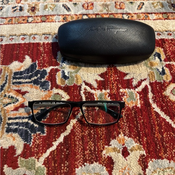 Salvatore Ferragamo Eyeglasses Prescription Unisex Black Frames